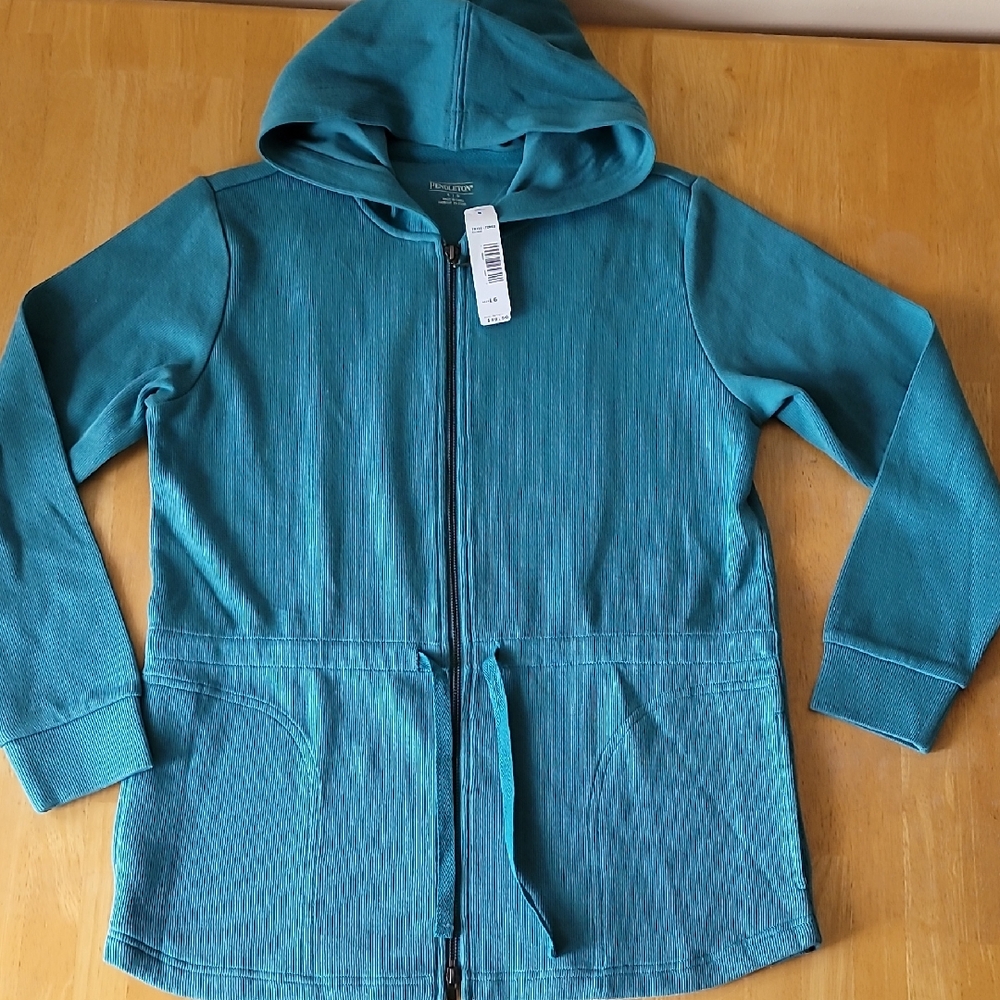 Pendleton Full Zip Hooded Sweater Cardigan - Picture 2 of 10